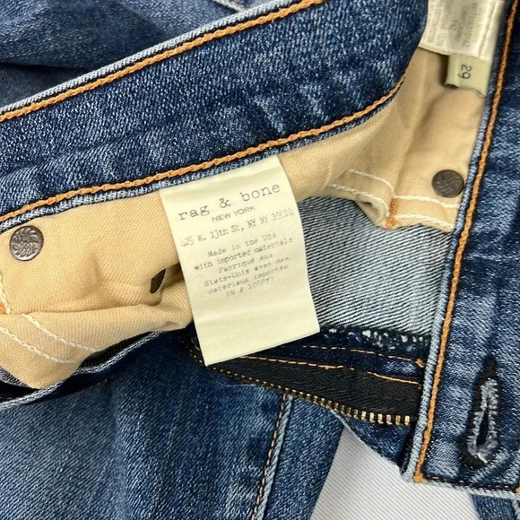 Rag & Bone Lottie Bone Side Slit Raw Hem Jean Size 29 - Picture 5 of 13